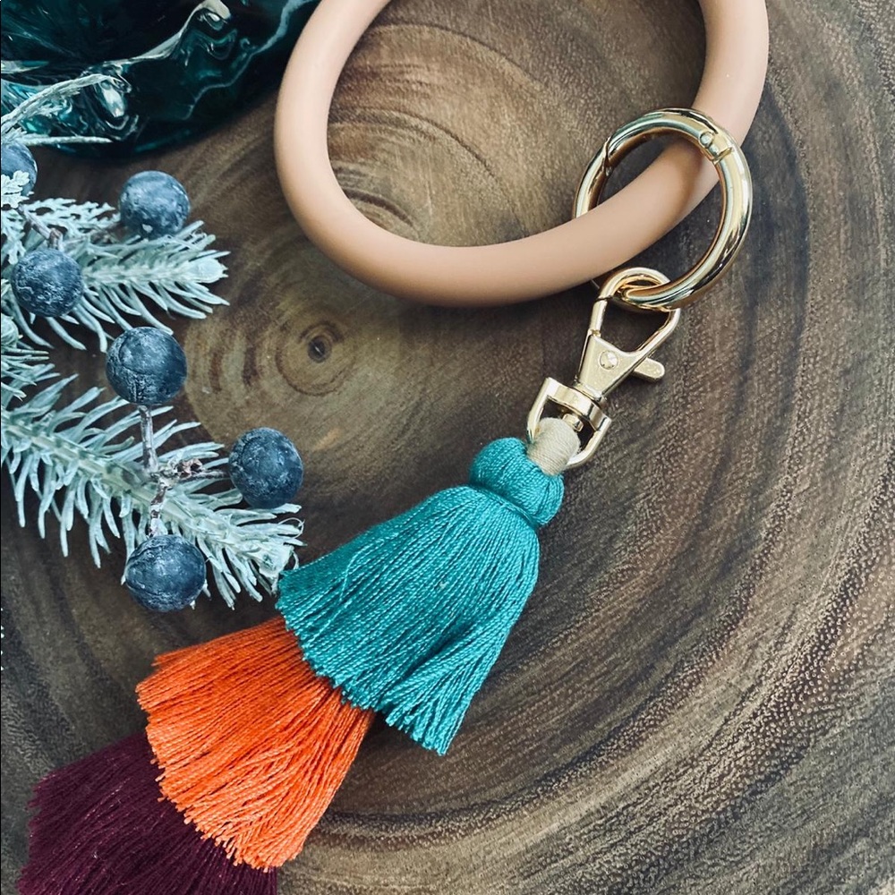 NEW Key Chain Wrist with Tassel